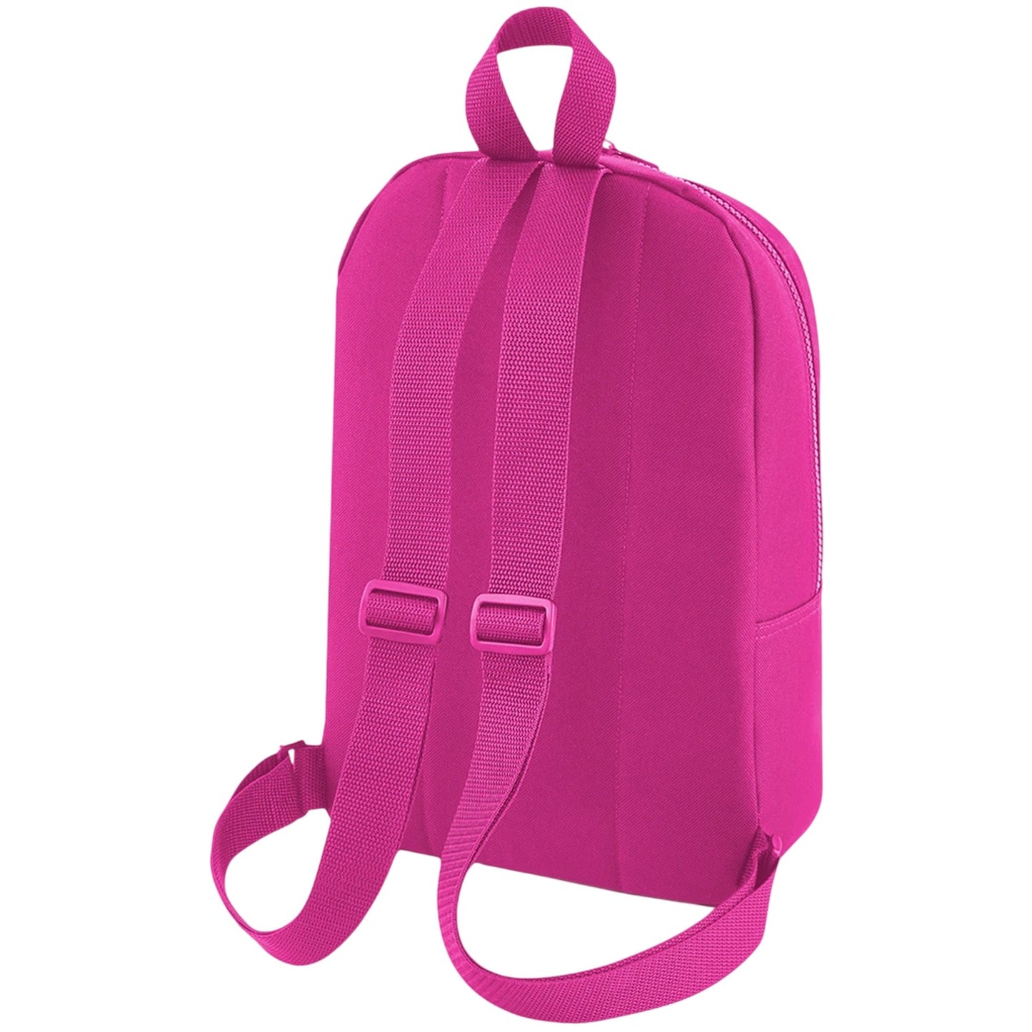 Fuchsia - Back - Bagbase Essential Fashion Mini Backpack