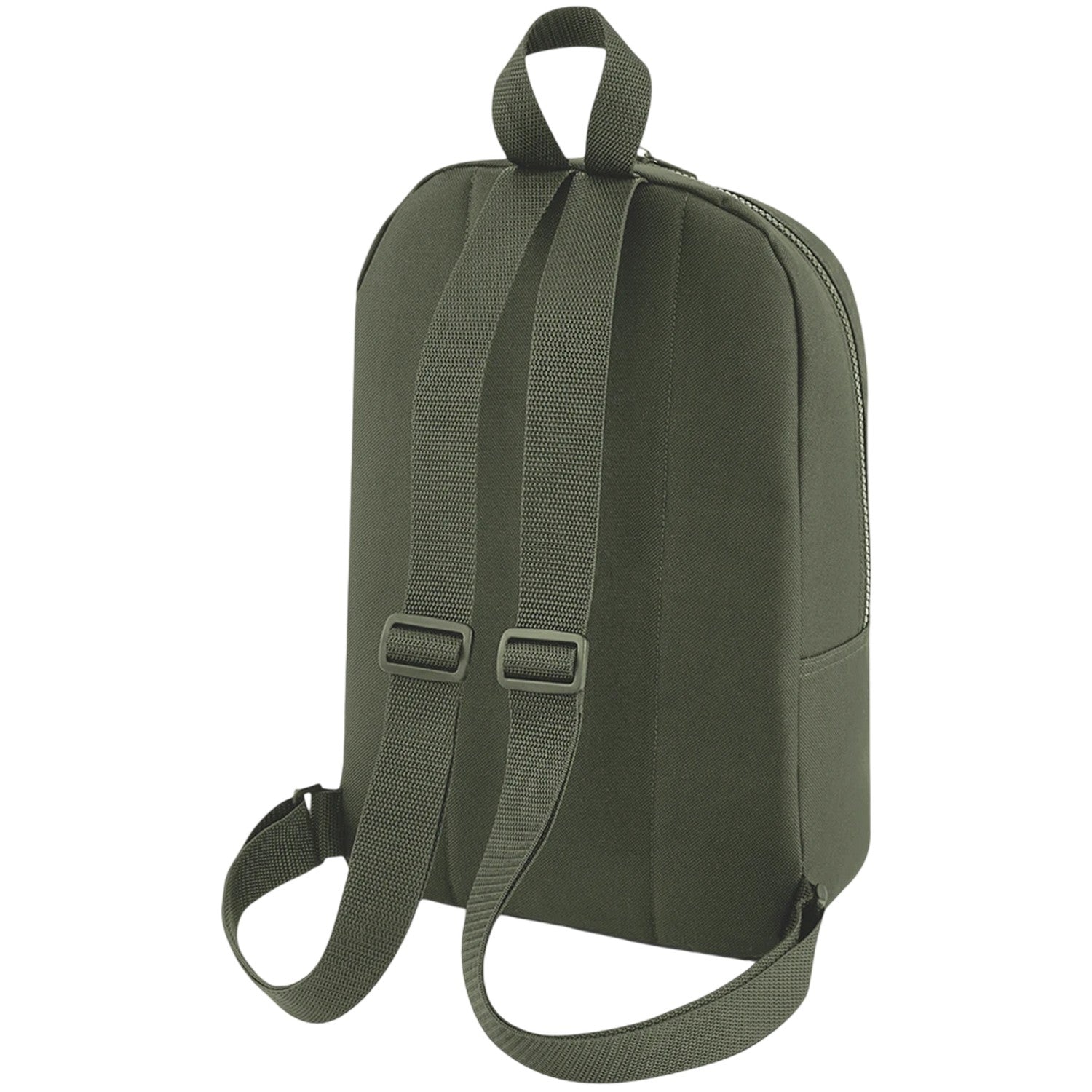 Olive Green - Back - Bagbase Essential Fashion Mini Backpack