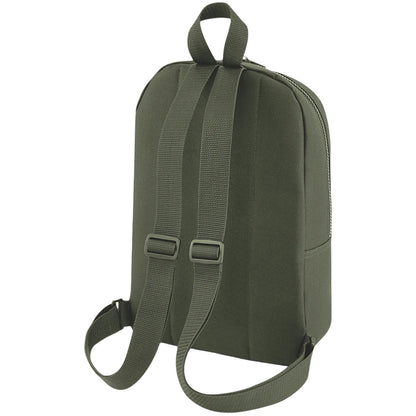 Olive Green - Back - Bagbase Essential Fashion Mini Backpack