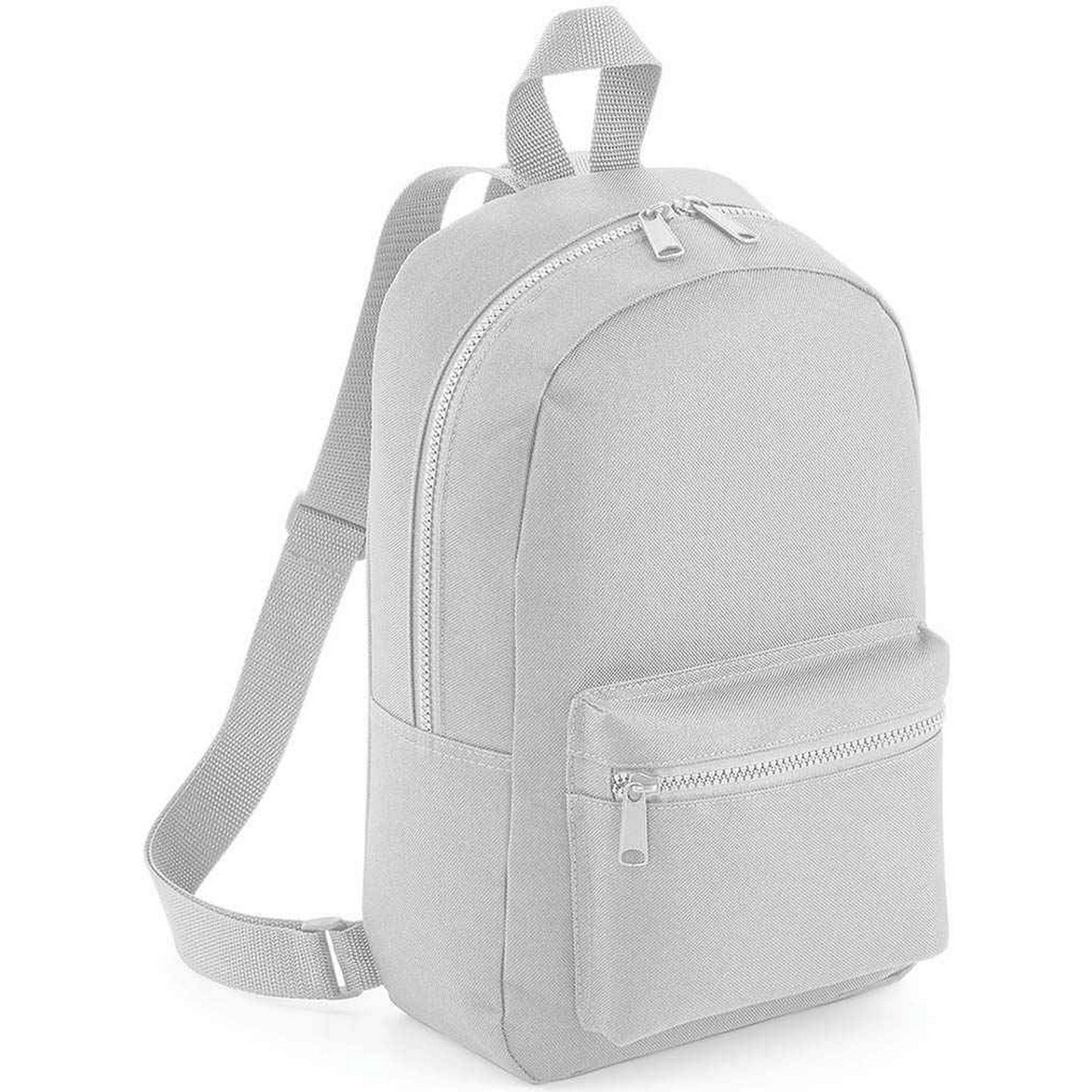 Light Grey - Back - Bagbase Essential Fashion Mini Backpack