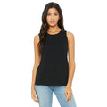 Black - Side - Bella + Canvas Womens-Ladies Jersey Tank Top