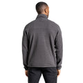 Carbon Grey Marl - Back - Craghoppers Mens Knitted Half Zip Fleece