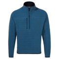 Poseidon Blue Marl - Front - Craghoppers Mens Knitted Half Zip Fleece