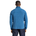 Poseidon Blue Marl - Back - Craghoppers Mens Knitted Half Zip Fleece