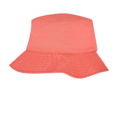 Spiced Coral - Back - Flexfit Cotton Twill Bucket Hat