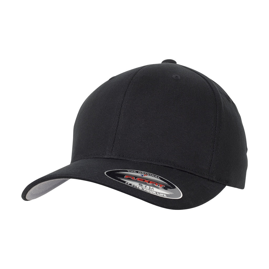 Black - Lifestyle - Flexfit Brushed Twill Cap