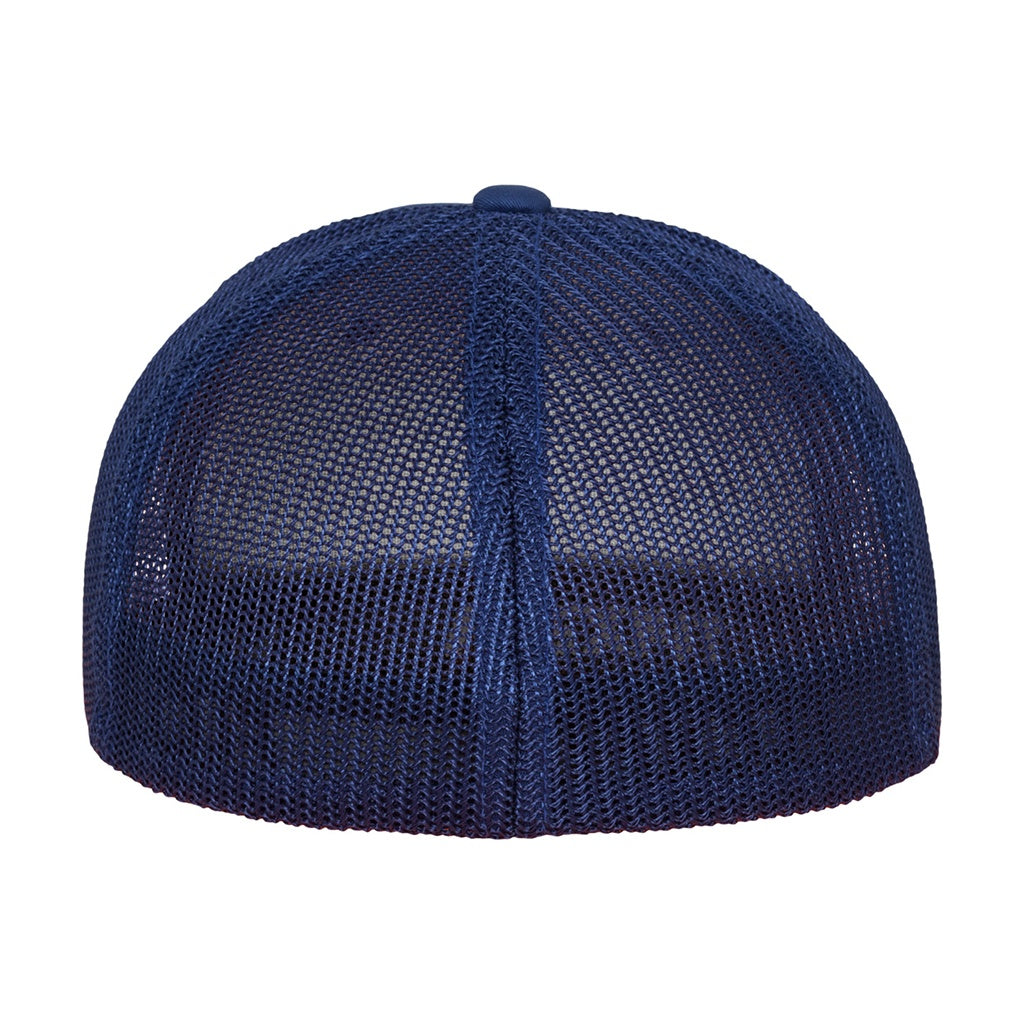 Navy - Back - Flexfit Mesh Trucker Cap