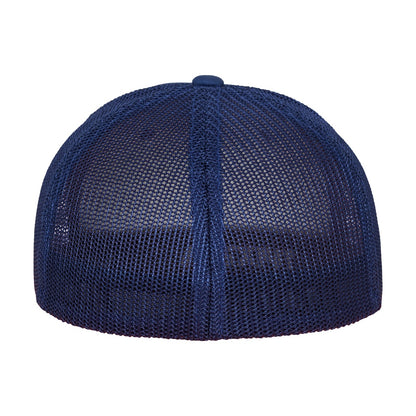 Navy - Back - Flexfit Mesh Trucker Cap