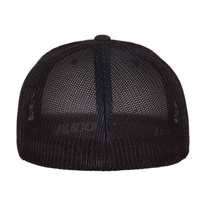 Black - Side - Flexfit Mesh Trucker Cap