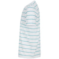 White-Duck Egg Blue - Lifestyle - Front Row Unisex Adult Striped T-Shirt