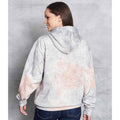 Grey Pink Marble - Side - Awdis Unisex Adult Tie Dye Hoodie