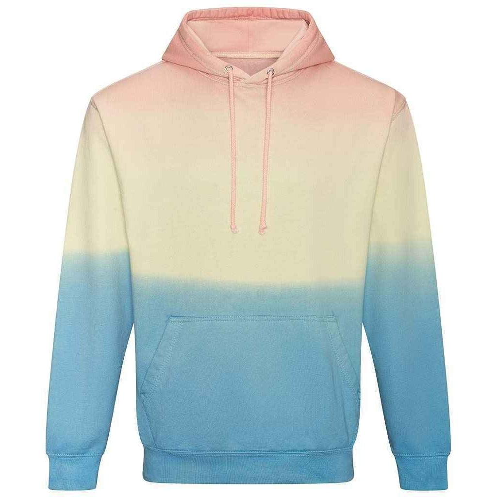 Pastel Sunset Dip - Front - Awdis Unisex Adult Tie Dye Hoodie