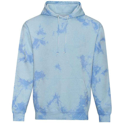 Blue Cloud - Front - Awdis Unisex Adult Tie Dye Hoodie