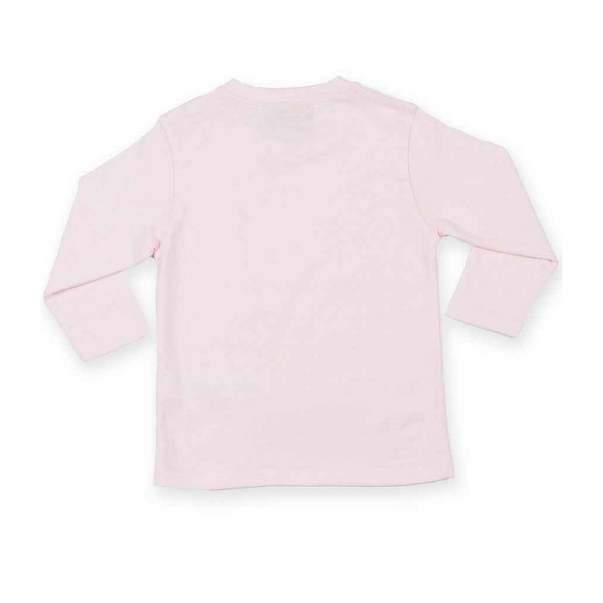 Pale Pink - Front - Larkwood Baby Long-Sleeved T-Shirt