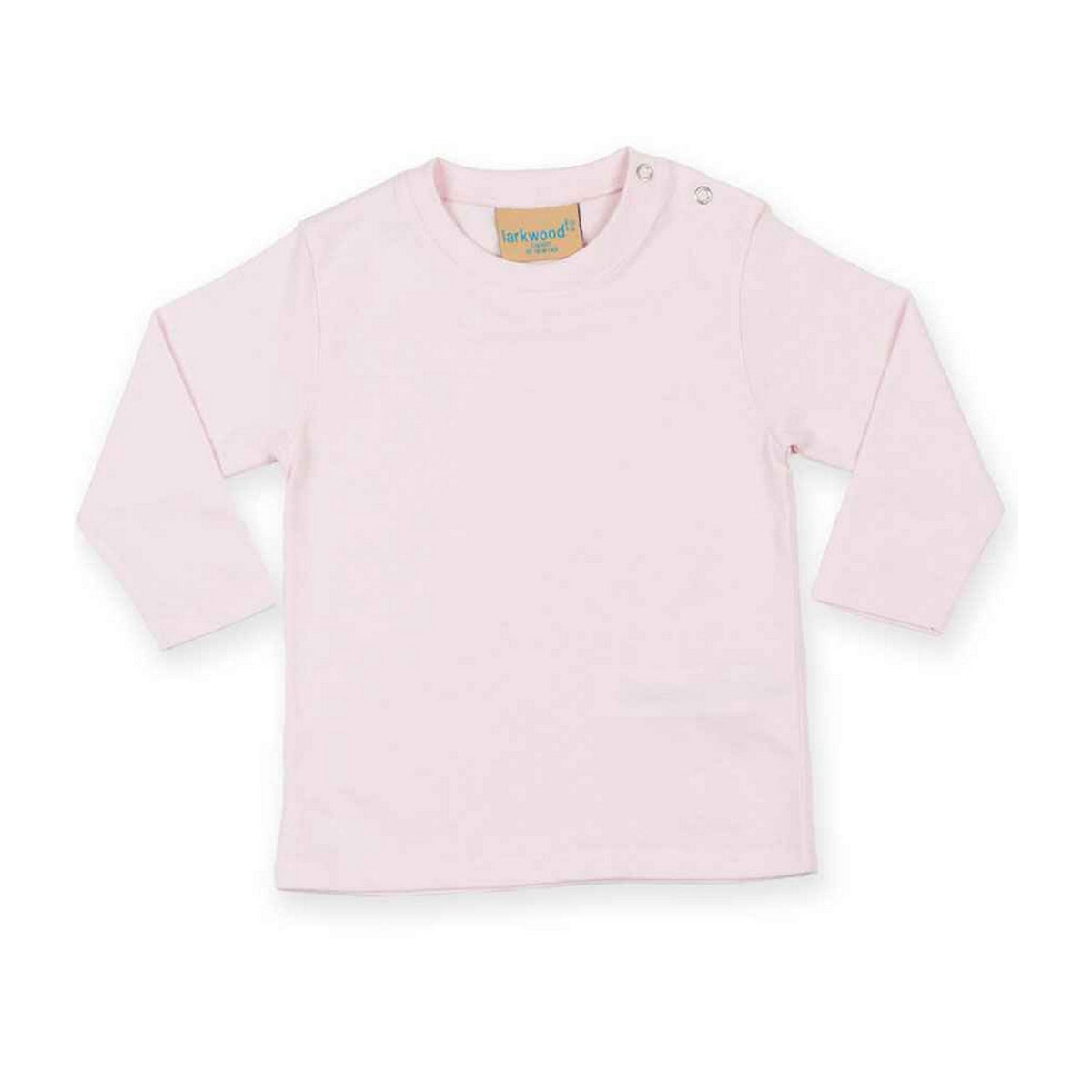 Pale Pink - Back - Larkwood Baby Long-Sleeved T-Shirt