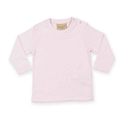 Pale Pink - Back - Larkwood Baby Long-Sleeved T-Shirt