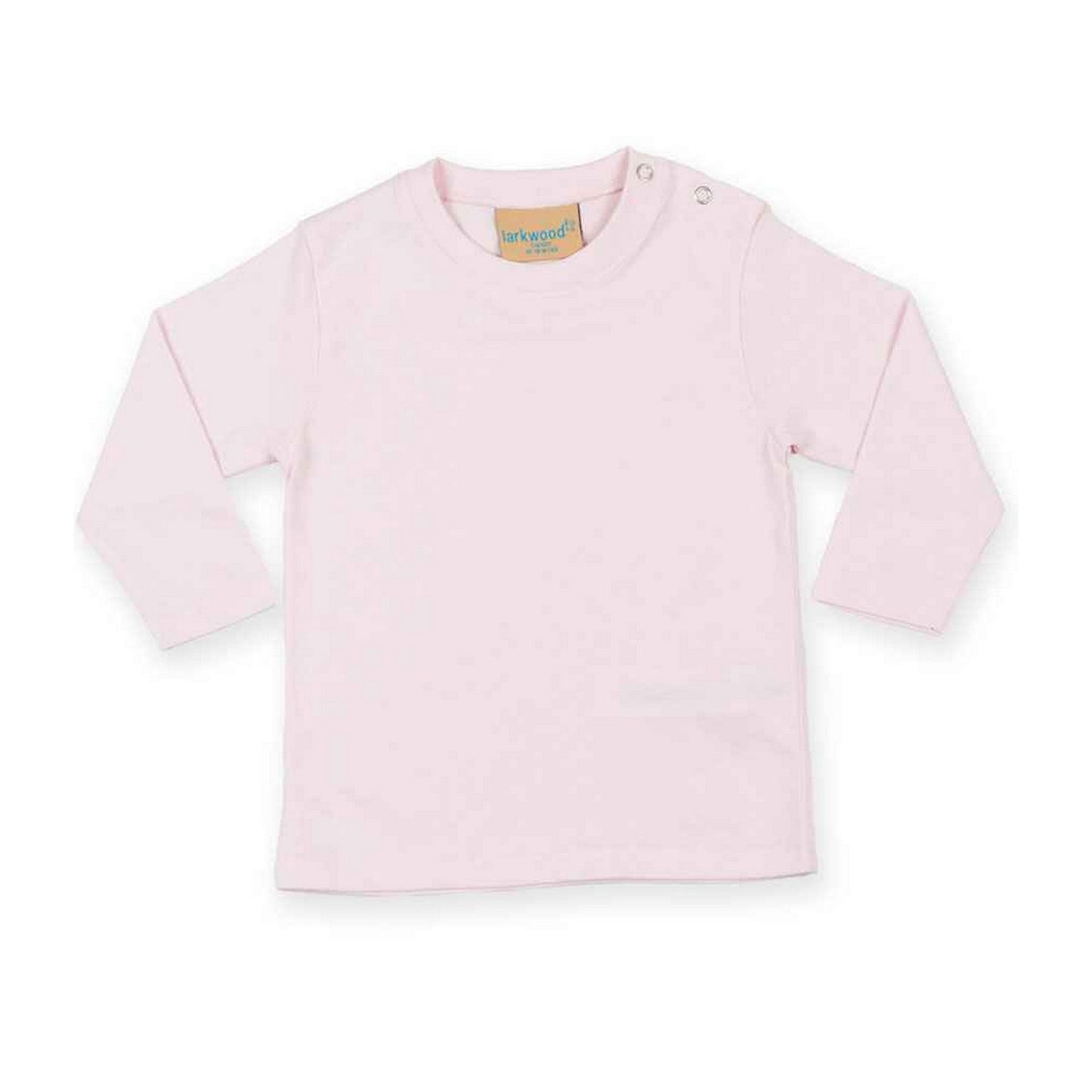 Pale Pink - Back - Larkwood Baby Long-Sleeved T-Shirt