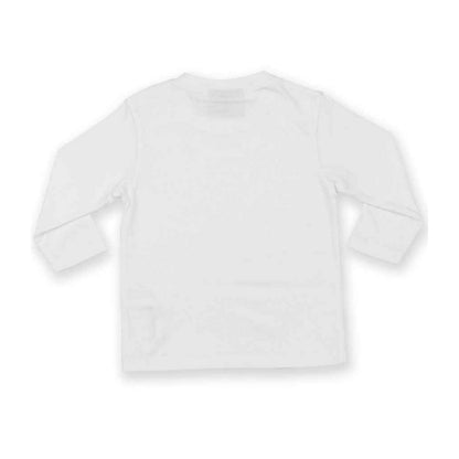 White - Front - Larkwood Baby Long-Sleeved T-Shirt
