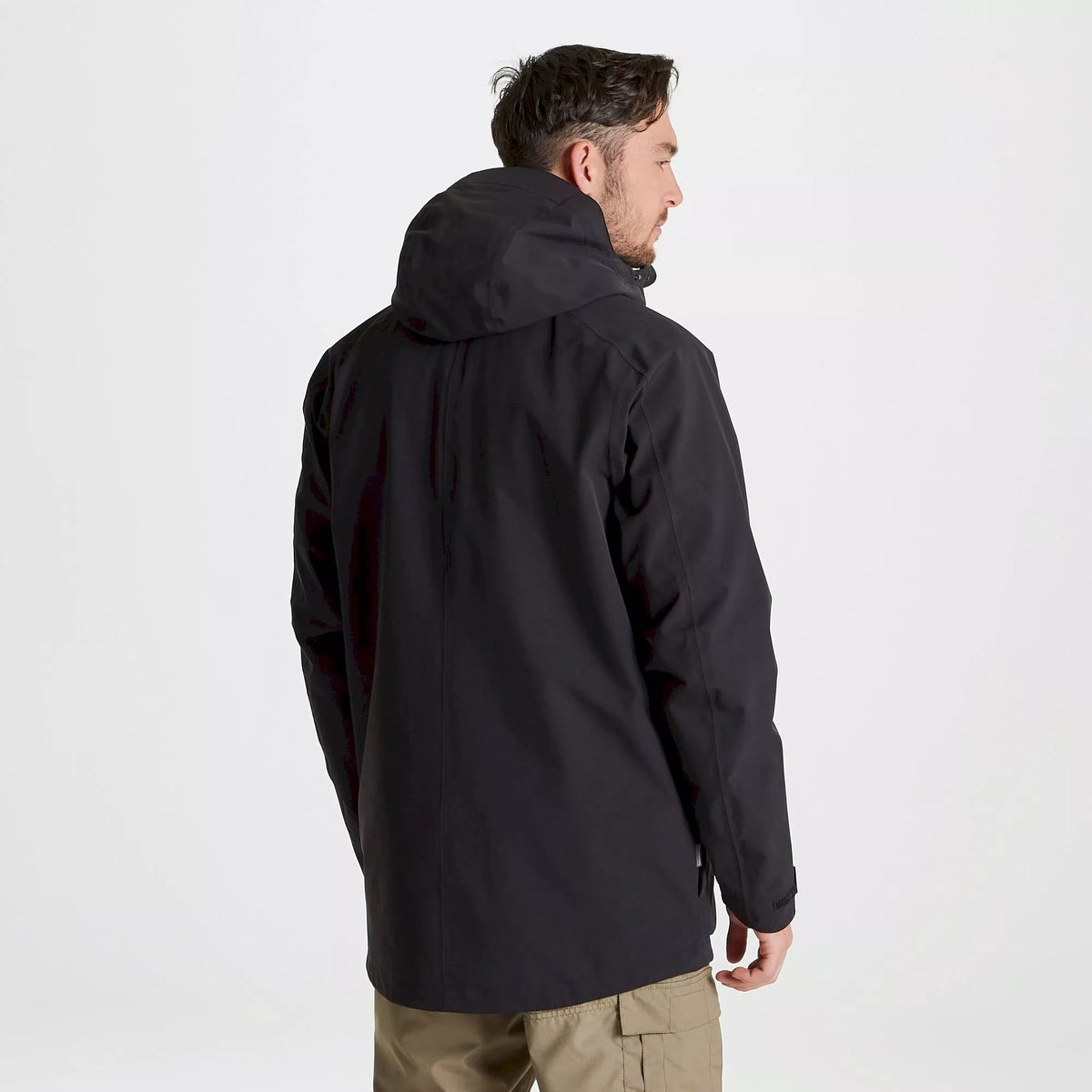 Black - Side - Craghoppers Unisex Adult Pro Stretch Waterproof Jacket