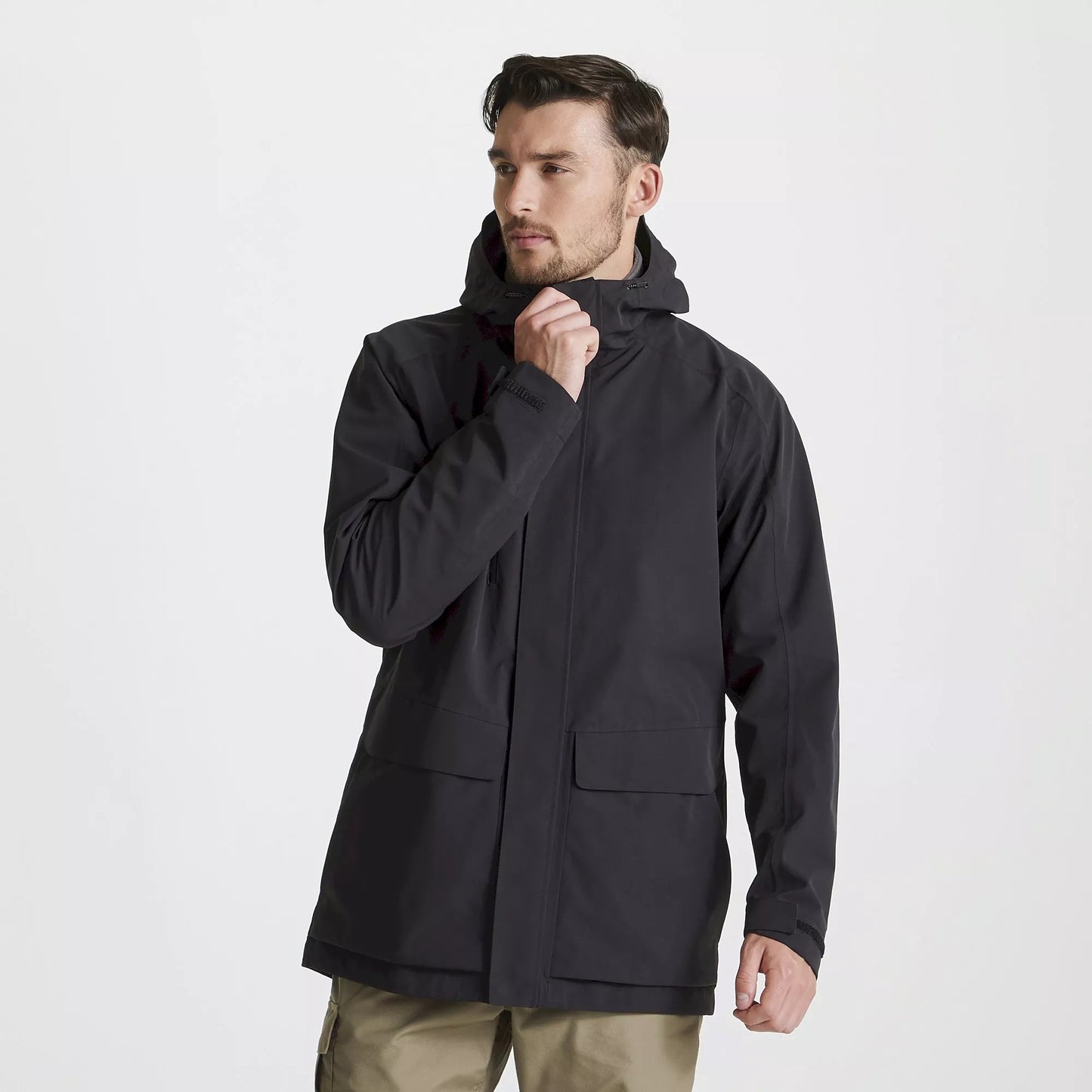 Black - Back - Craghoppers Unisex Adult Pro Stretch Waterproof Jacket