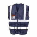 Navy - Front - SAFE-GUARD by Result Unisex Adult Heavy Duty Security Vest