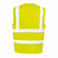 Yellow - Side - SAFE-GUARD by Result Unisex Adult Heavy Duty Security Vest