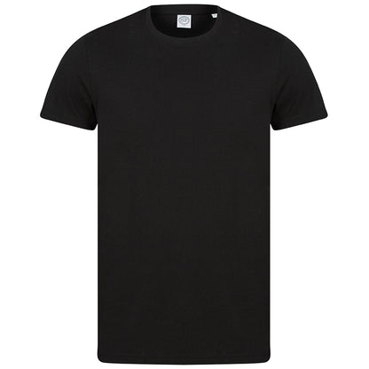 Black - Front - SF Unisex Adult Organic T-Shirt