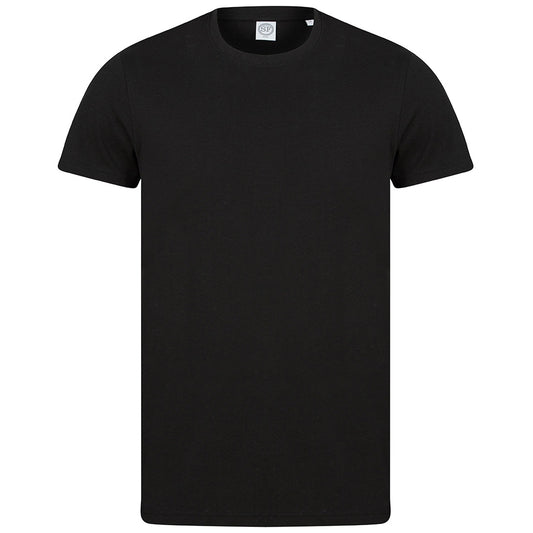 Black - Front - SF Unisex Adult Organic T-Shirt
