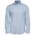Light Blue - Front - Tee Jays Mens Luxury Stretch Long-Sleeved Shirt