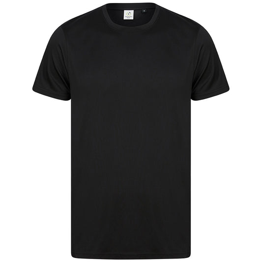 Black - Front - Tombo Unisex Adult Performance Recycled T-Shirt