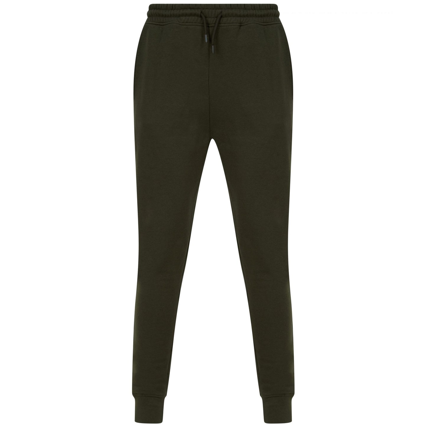 Olive Green - Front - Tombo Unisex Adult Athleisure Jogging Bottoms
