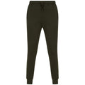 Olive Green - Front - Tombo Unisex Adult Athleisure Jogging Bottoms