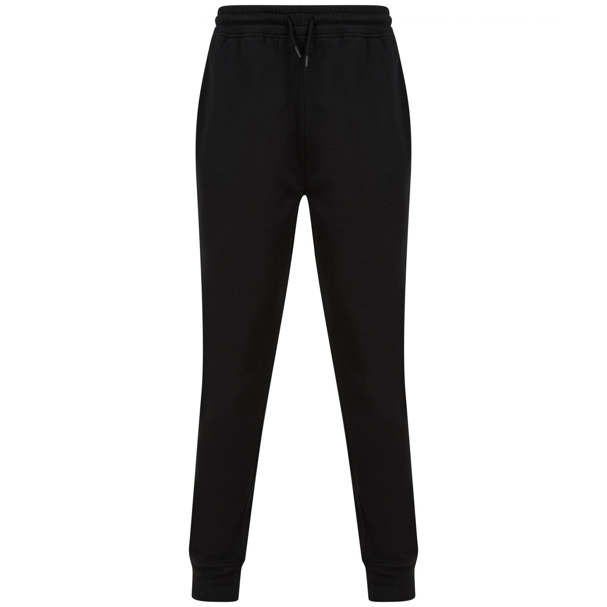 Black - Front - Tombo Unisex Adult Athleisure Jogging Bottoms
