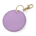 Lilac - Front - Bagbase Boutique Circular Key Clip