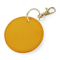 Mustard Yellow - Front - Bagbase Boutique Circular Key Clip