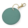 Sage Green - Front - Bagbase Boutique Circular Key Clip