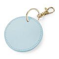 Soft Blue - Front - Bagbase Boutique Circular Key Clip