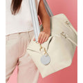 Soft Grey - Back - Bagbase Boutique Circular Key Clip