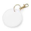 Soft White - Front - Bagbase Boutique Circular Key Clip