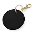 Black - Front - Bagbase Boutique Circular Key Clip