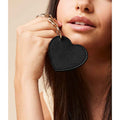 Black - Back - Bagbase Boutique Heart Key Clip