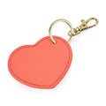 Coral - Front - Bagbase Boutique Heart Key Clip