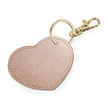 Rose Gold - Front - Bagbase Boutique Heart Key Clip