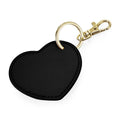 Black - Front - Bagbase Boutique Heart Key Clip