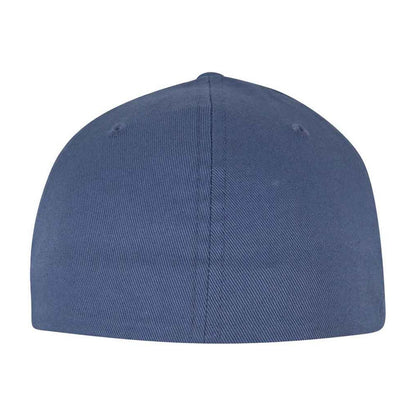 China Blue - Back - Flexfit Wooly Combed Cap