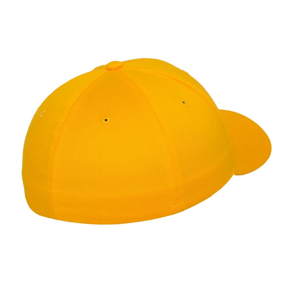 Gold-Silver - Back - Flexfit Wooly Combed Cap