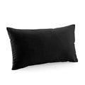 Black - Front - Westford Mill Cotton Canvas Square Cushion Cover