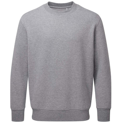 Grey Marl - Front - Anthem Unisex Adult Marl Organic Sweatshirt