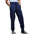 Navy - Back - Anthem Unisex Adult Organic Jogging Bottoms