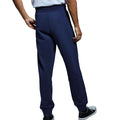 Navy - Side - Anthem Unisex Adult Organic Jogging Bottoms